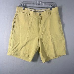 Tommy Bahama Yellow Flat Front Men Shorts